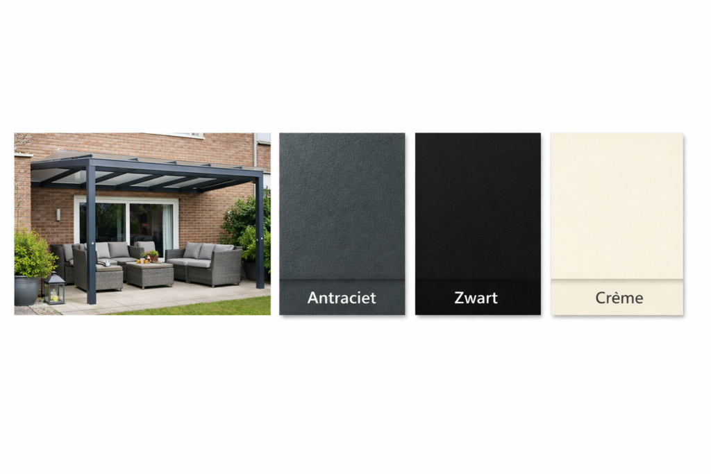 Populairste veranda kleuren 2026: RAL 7016, RAL 9005 en RAL 9001