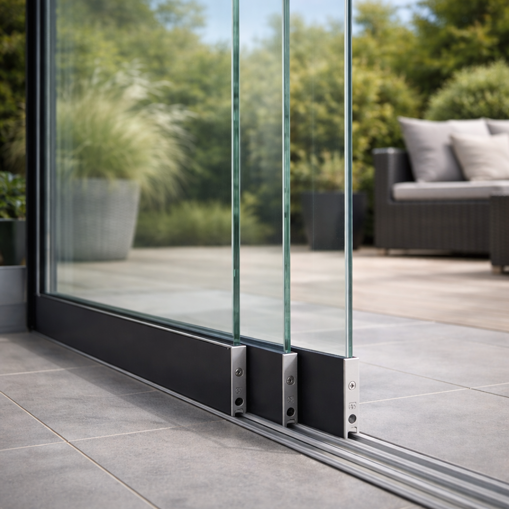 gesloten veranda 600x300 aluminium antraciet met glas spie en schuifdeuren Verandadealer.nl